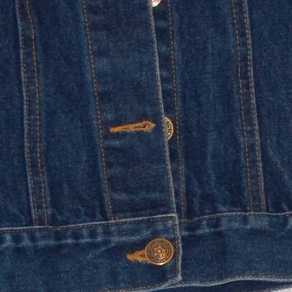 CLIO Dark Blue Jean Jacket Size Medium - Picture 7 of 11